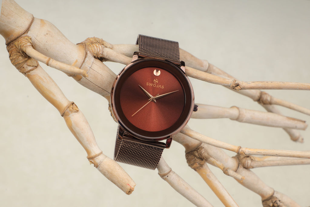 Casual Choco-brown with colour glass