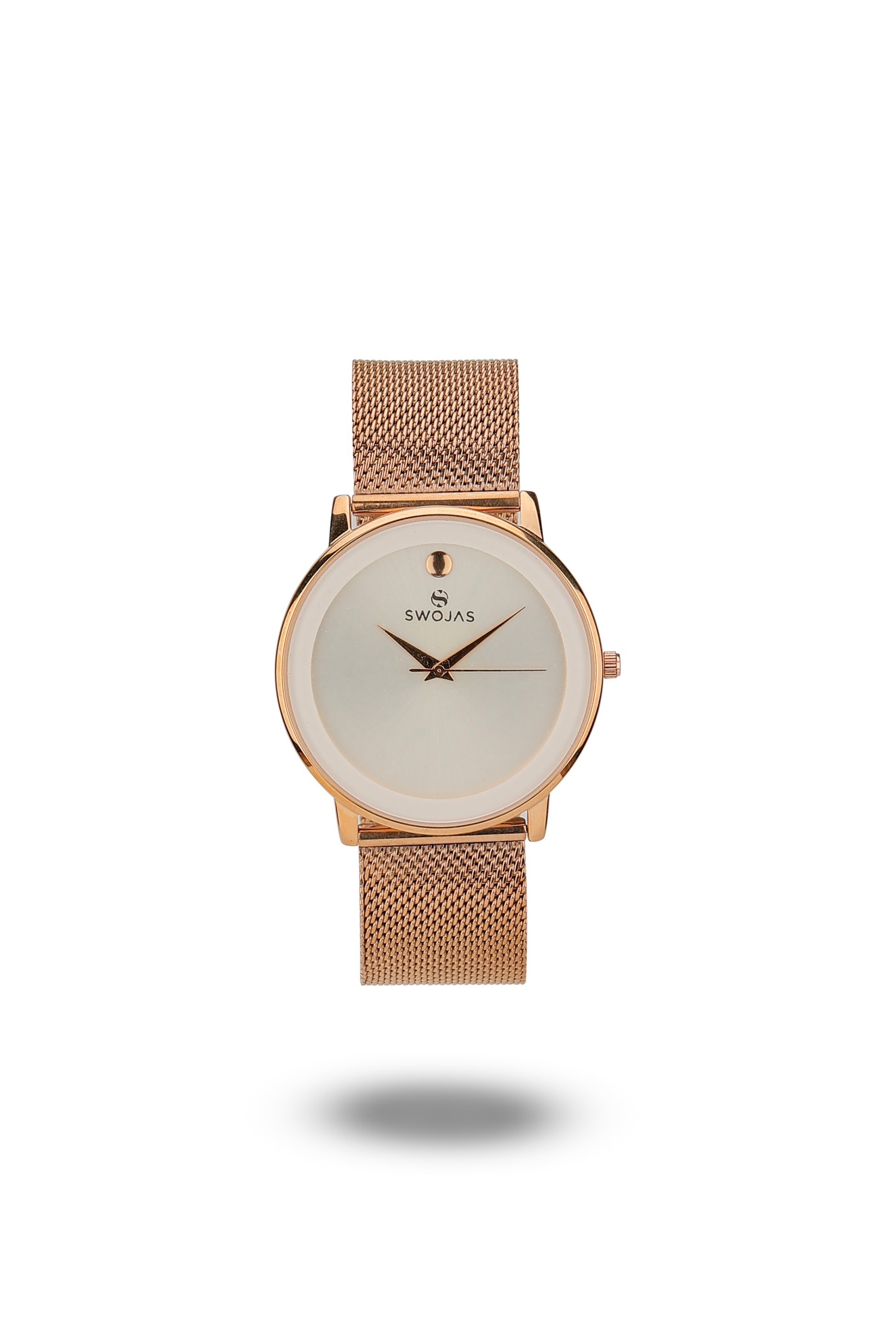 Casual Rose Gold With White Color Glass