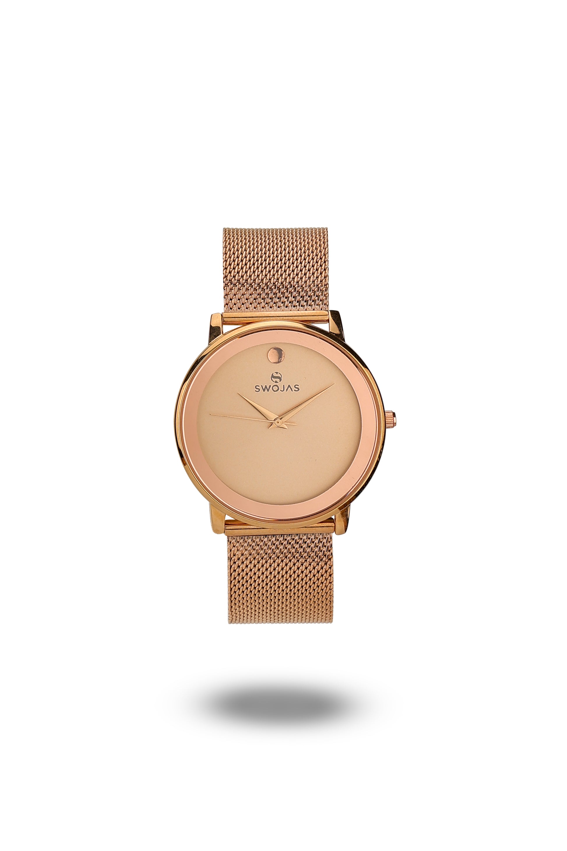 Casual Rose Gold With Mirror Glass