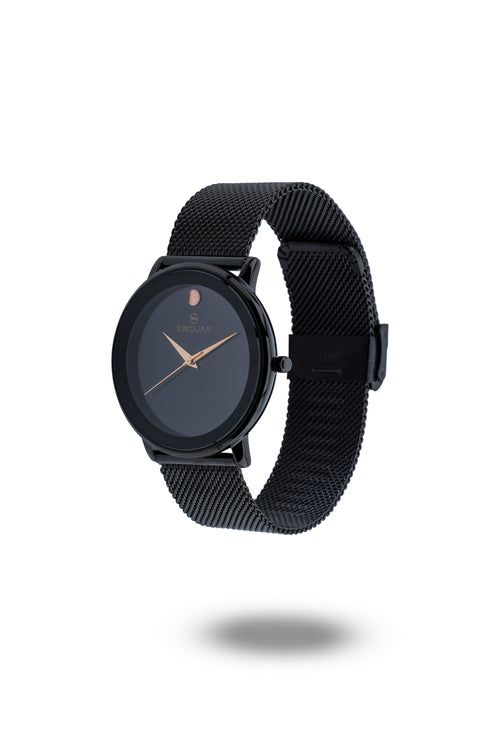 Casual black with colour glass