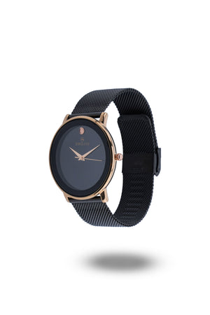 Casual Rose-gold With Black Color Glass
