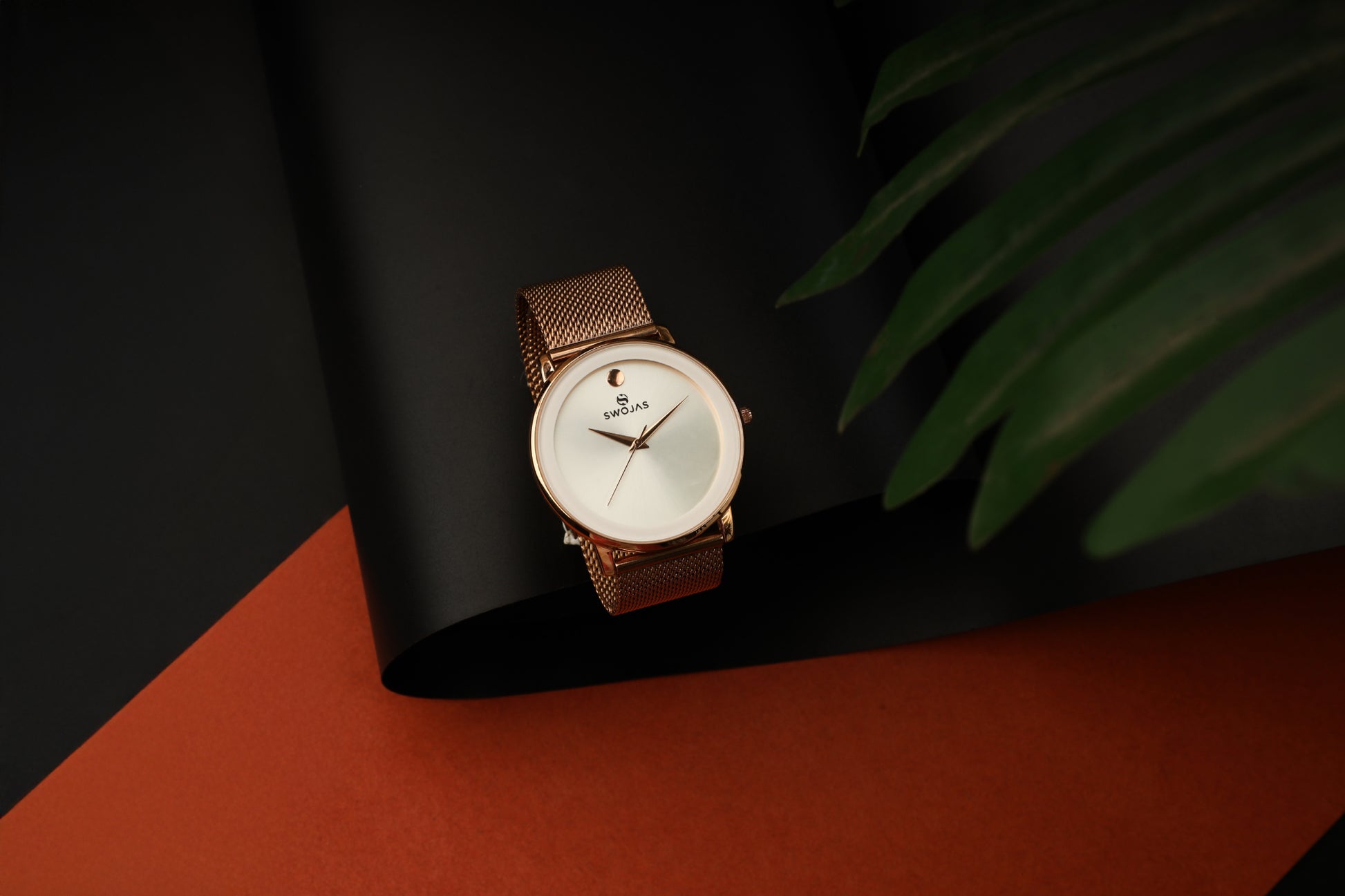 Casual Rose Gold With White Color Glass