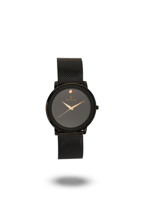 Casual black with colour glass