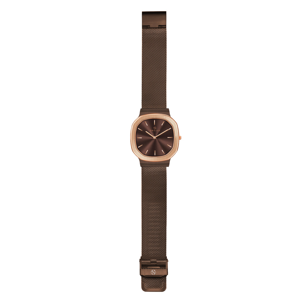 Octane Brown With Rose Bezel