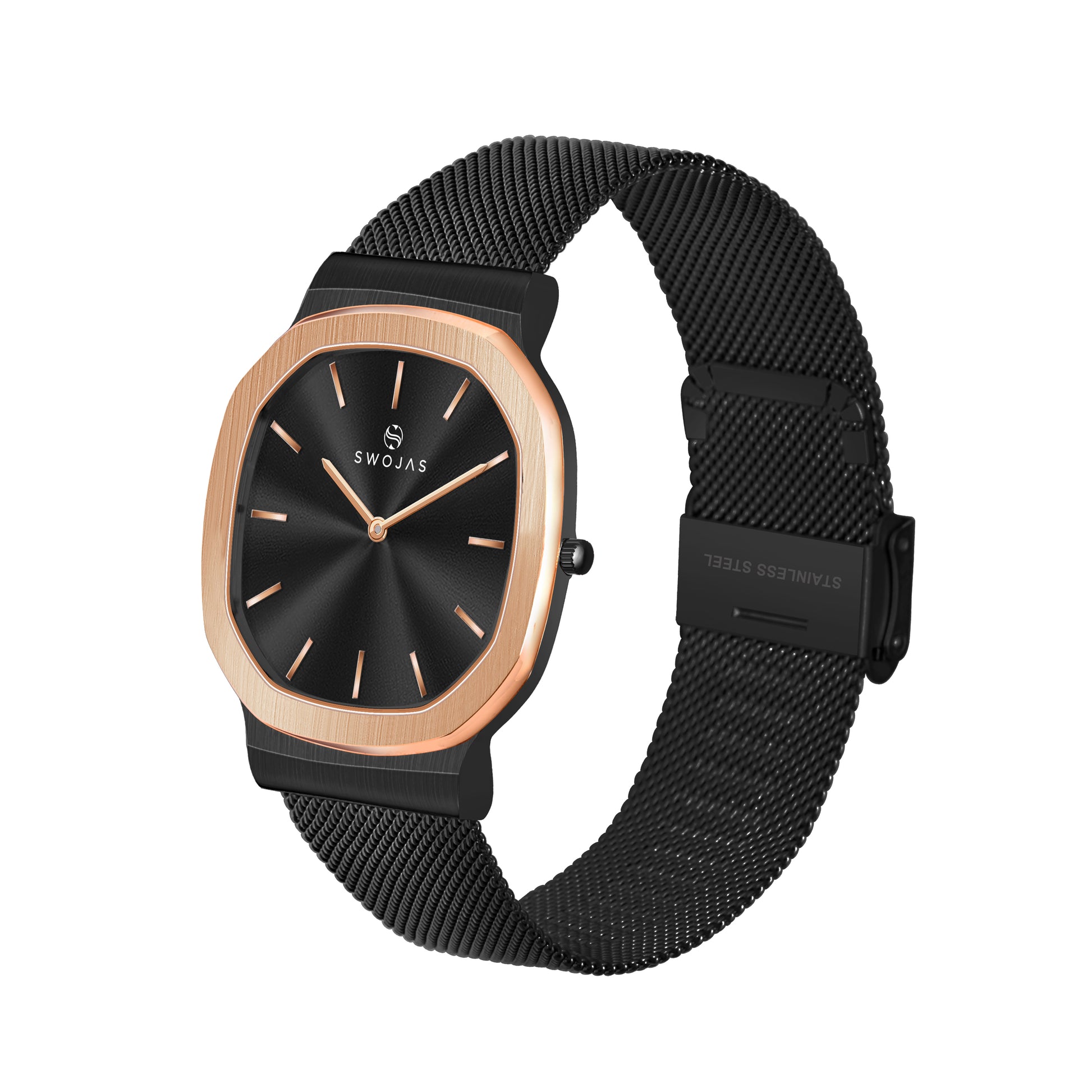 Octane Black With Rose Bezel